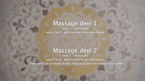 leer wat je wel en niet kunt masseren tijdens je cyclus